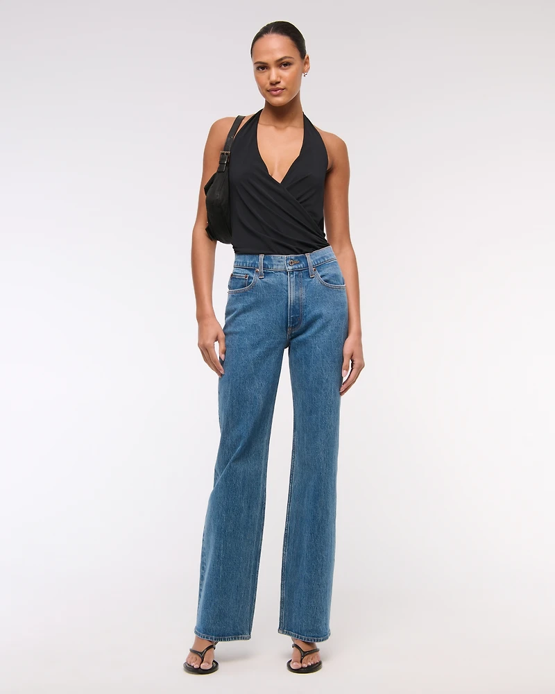 Draped Plunge Bodysuit