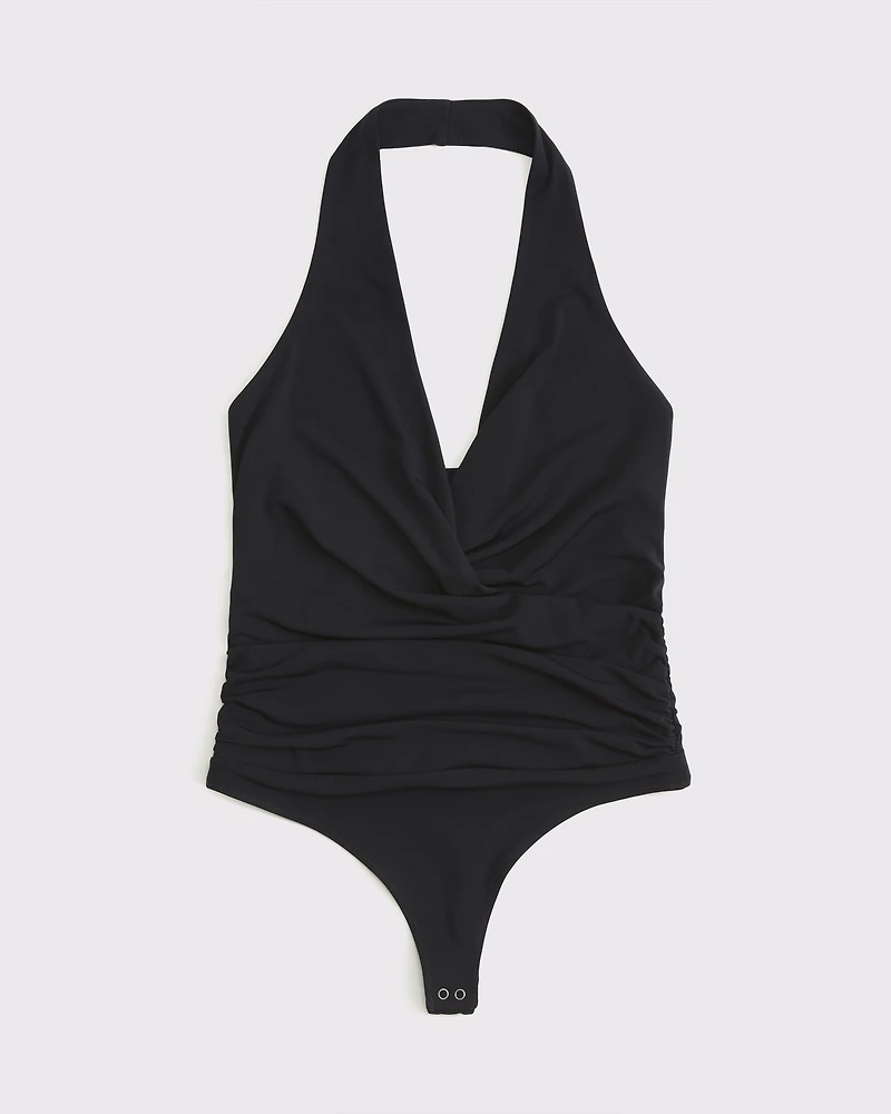 Draped Plunge Bodysuit