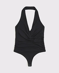 Draped Plunge Bodysuit