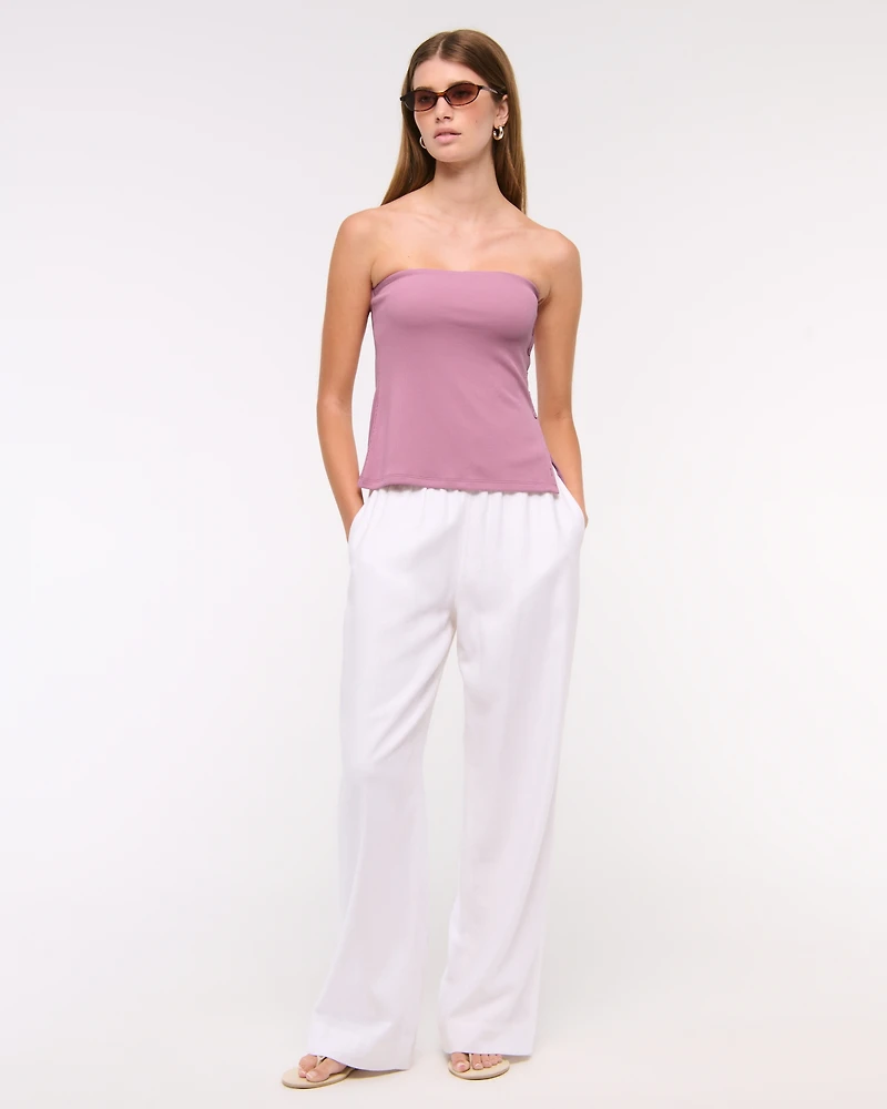 Side-Button Tube Top