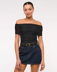 Mesh Foldover Bodysuit