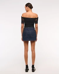 Mesh Foldover Bodysuit