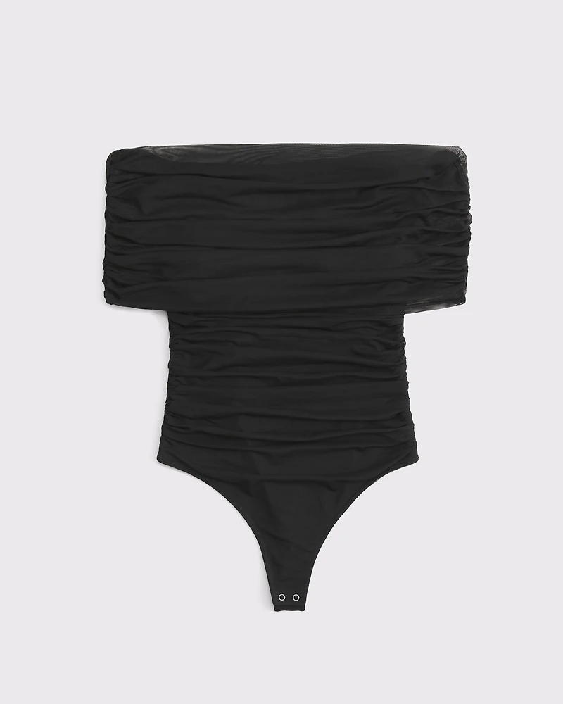 Mesh Foldover Bodysuit