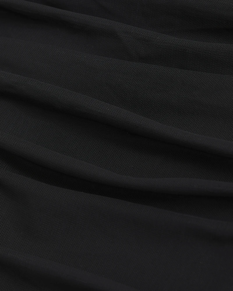 Mesh Foldover Bodysuit