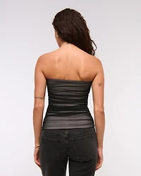 Bra-Free Mesh Hardware Tube Top
