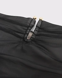 Bra-Free Mesh Hardware Tube Top