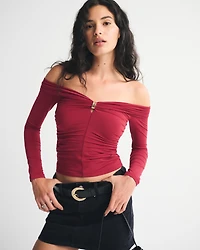 Off-The-Shoulder Hardware Top