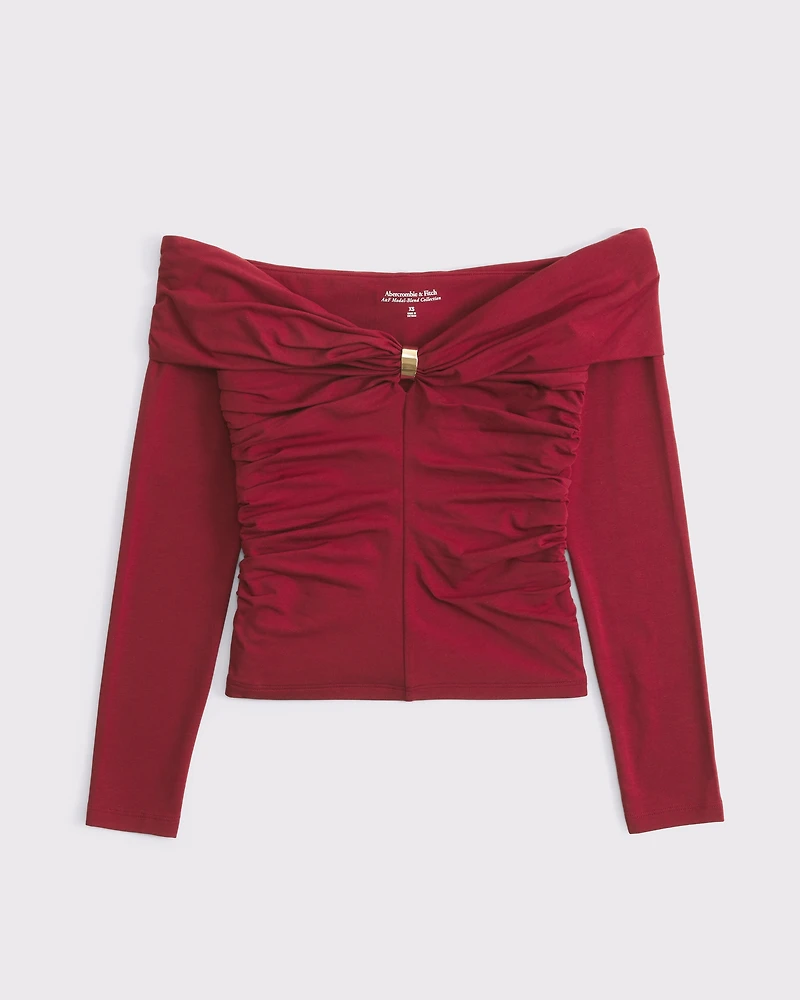 Off-The-Shoulder Hardware Top