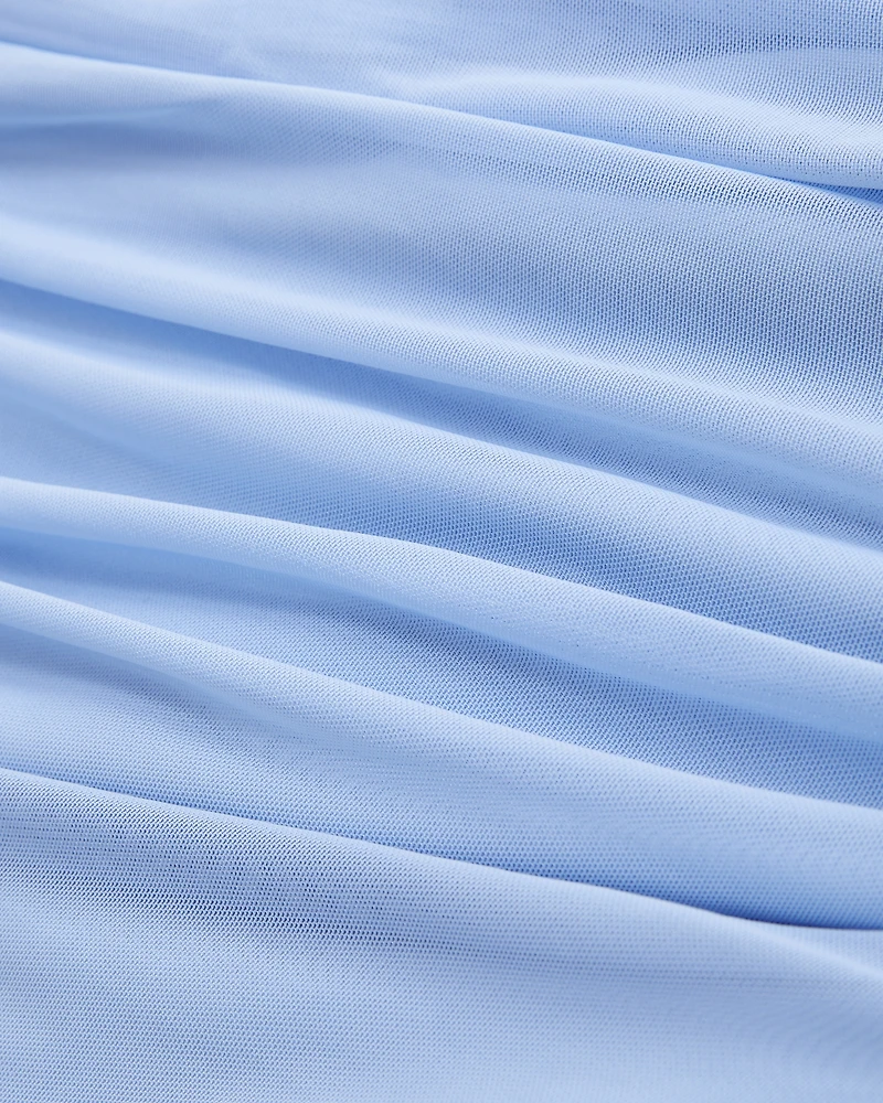 One-Shoulder Cinched Tie Top