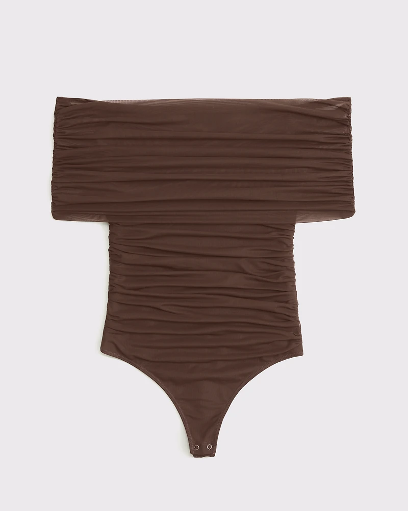 Mesh Foldover Bodysuit