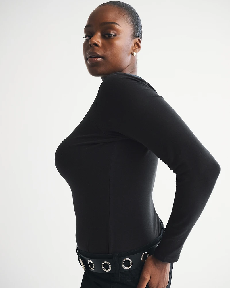 Double-Lined Long-Sleeve Baby Tee