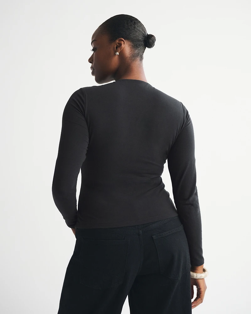 Double-Lined Long-Sleeve Baby Tee