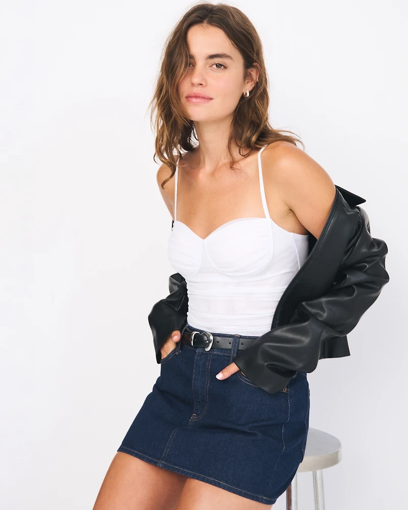 Bra-Free Mesh Bodysuit