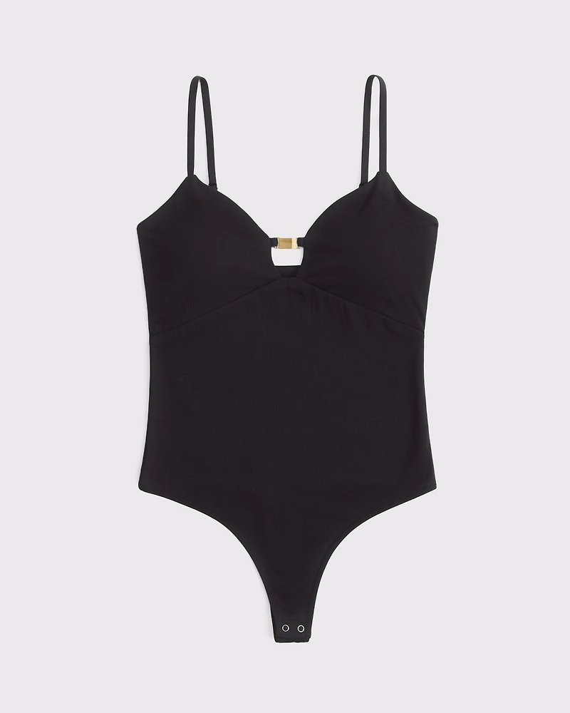 Bra-Free Hardware Cutout Bodysuit