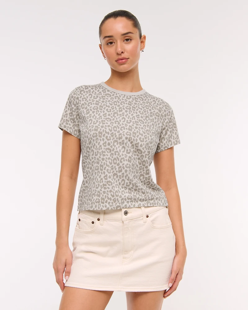 Essential Polished Body-Skimming Tee