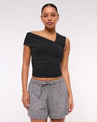 Asymmetrical Wrap Top
