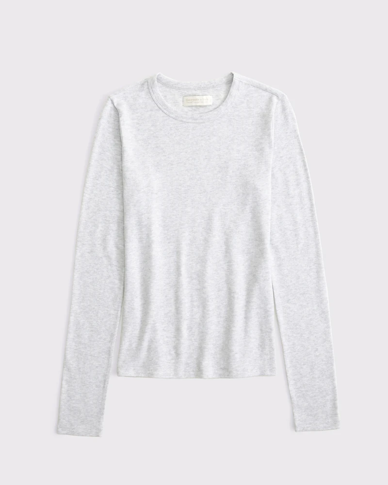 Long-Sleeve Cozy Lounge Knit Tee