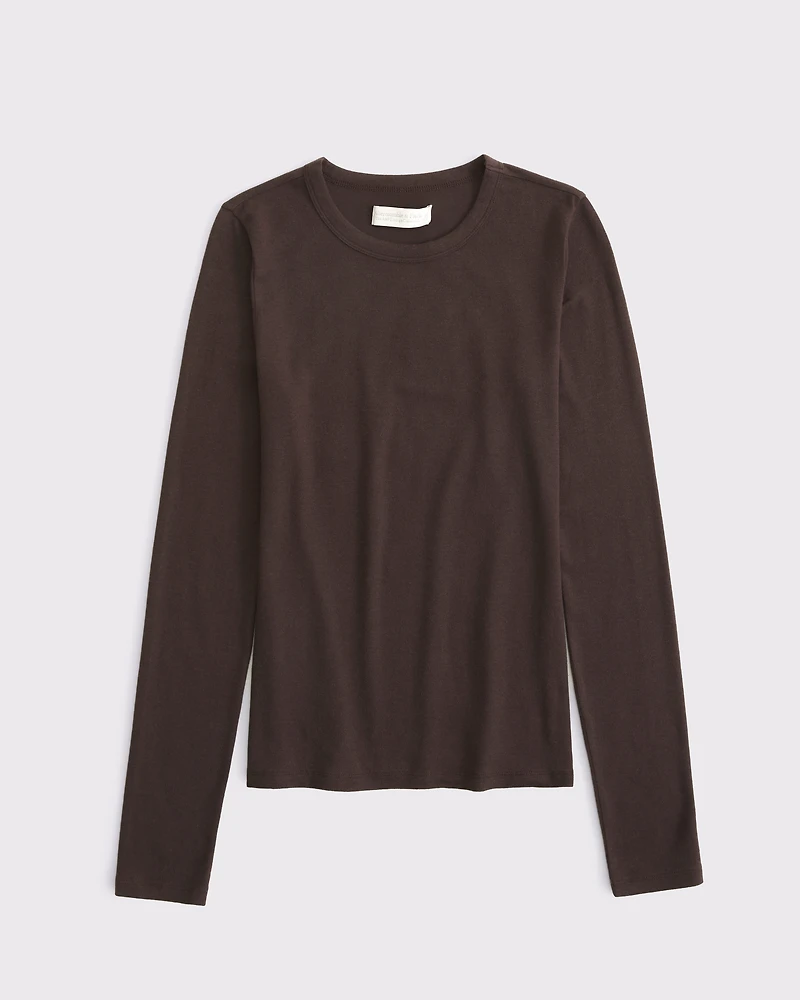 Long-Sleeve Cozy Lounge Knit Tee