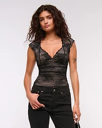 The A&F Zoe Bra-Free Lace Top