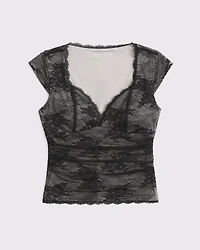The A&F Zoe Bra-Free Lace Top