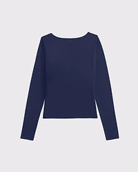 Bra-Free Cowl-Back Hardware Top