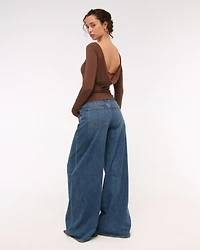 Bra-Free Cowl-Back Hardware Top