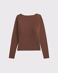 Bra-Free Cowl-Back Hardware Top