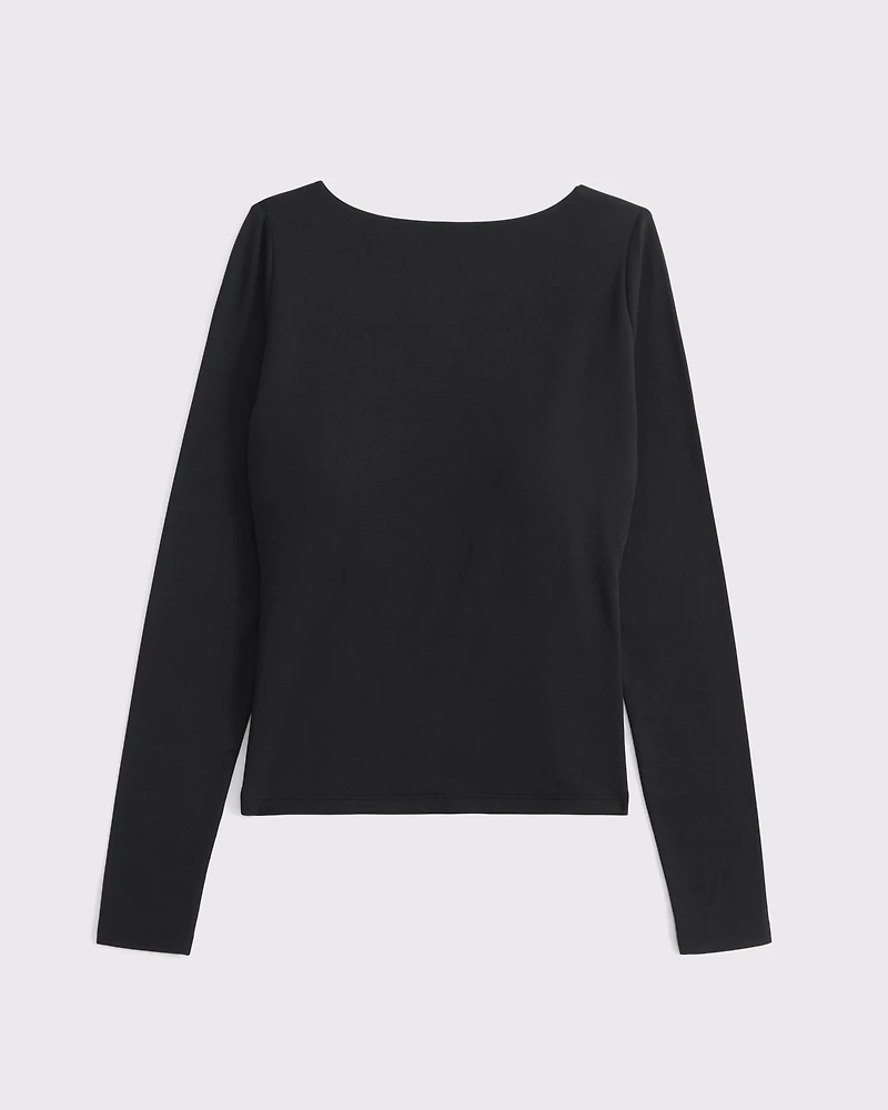 Bra-Free Cowl-Back Hardware Top