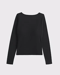 Bra-Free Cowl-Back Hardware Top