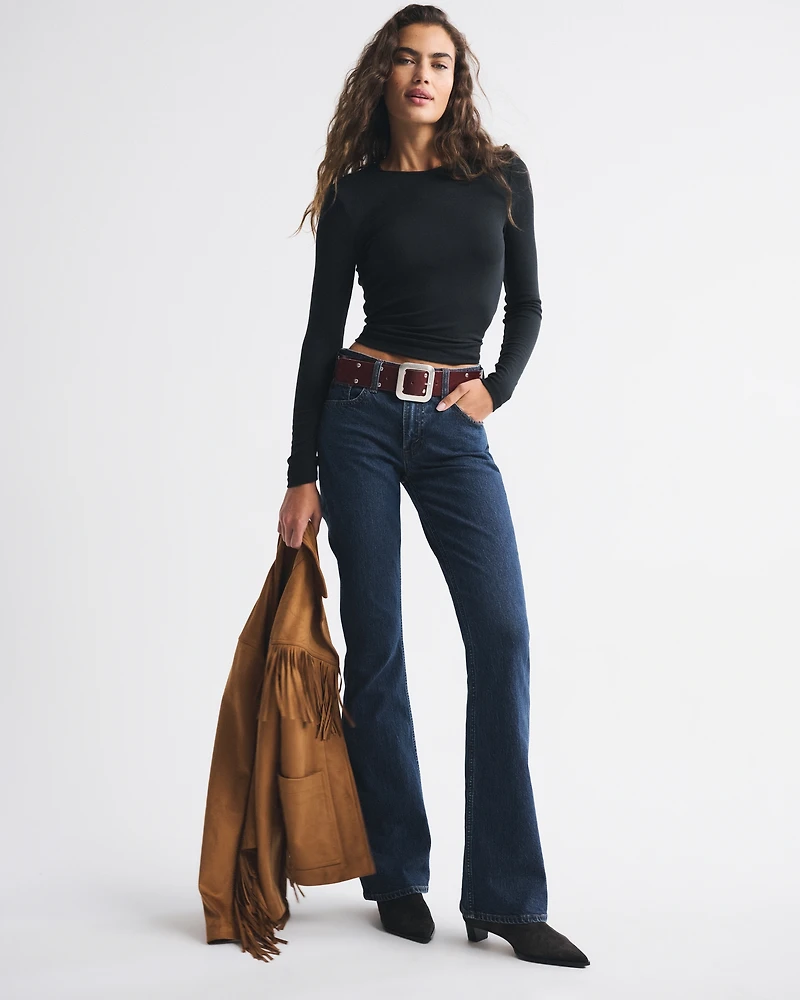 Long-Sleeve Featherweight Rib Baby Tee