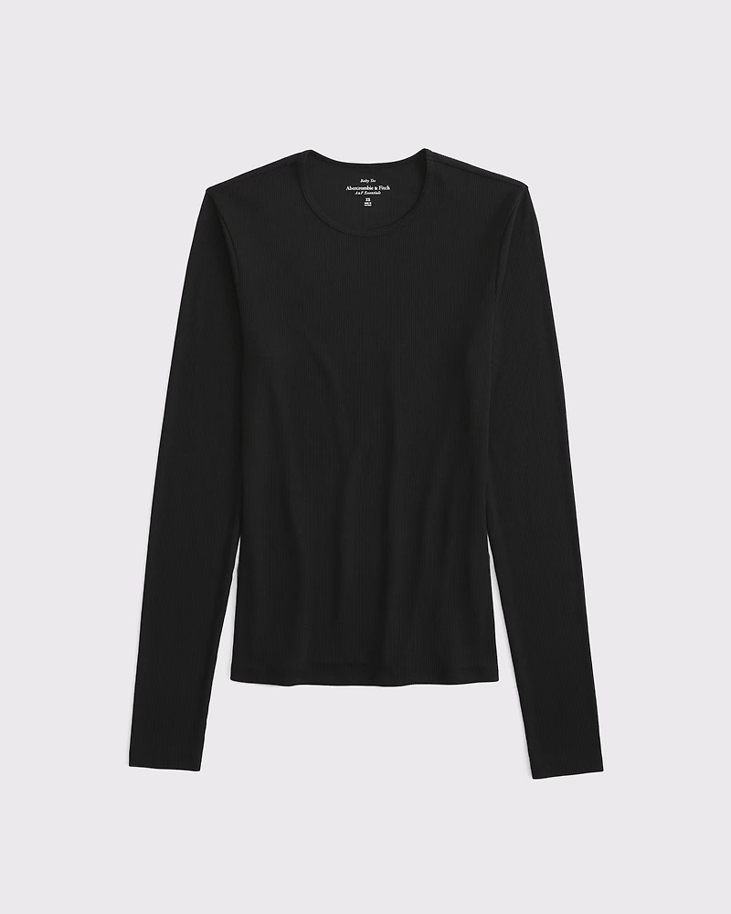 Long-Sleeve Featherweight Rib Baby Tee