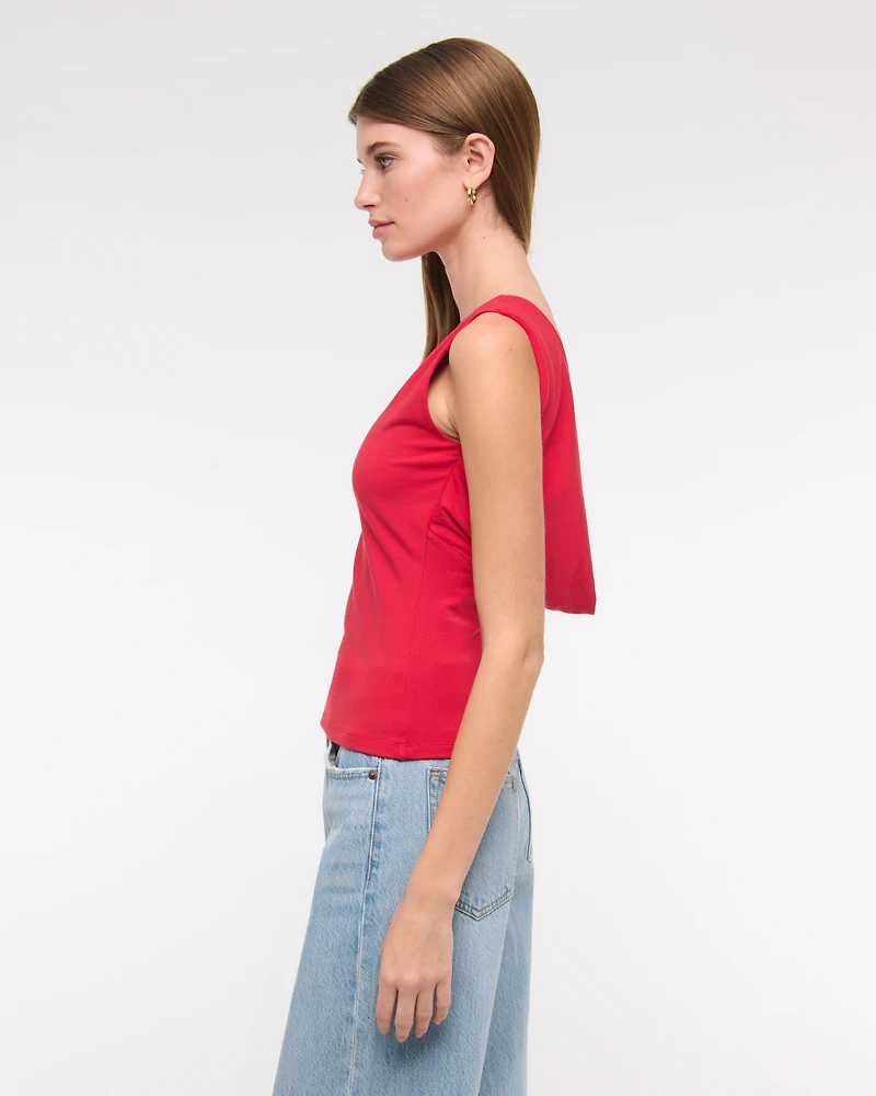 Draped Cowl Back Top