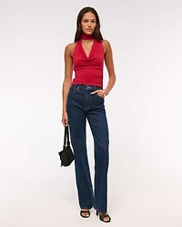 Halter Cowl Neck Scarf Top