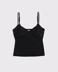 Bra-Free Beaded V-Neck Cami