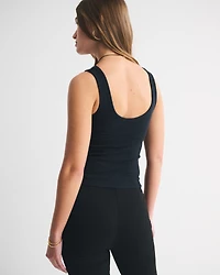 Bra-Free Rib Scoopneck Tank
