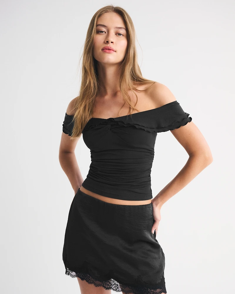 Off-The-Shoulder Ruffle Top