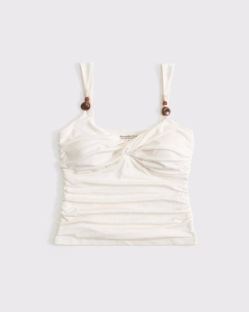 Bra-Free Beaded Twist Cami