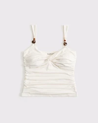 Bra-Free Beaded Twist Cami