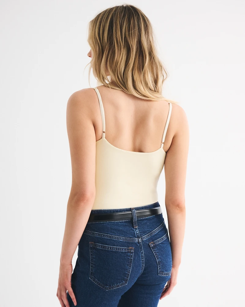 Bra-Free Lace-Trim Bodysuit