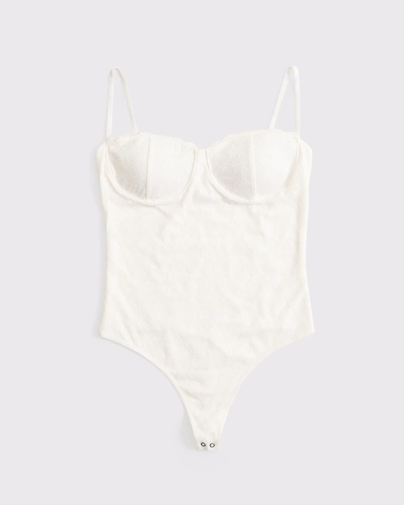 Bra-Free Lace Bodysuit