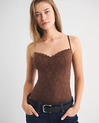 Bra-Free Lace Bodysuit