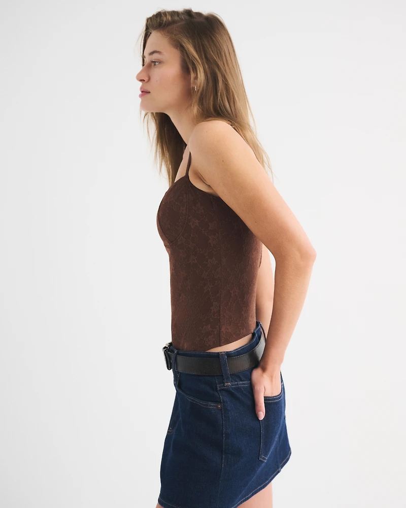 Bra-Free Lace Bodysuit