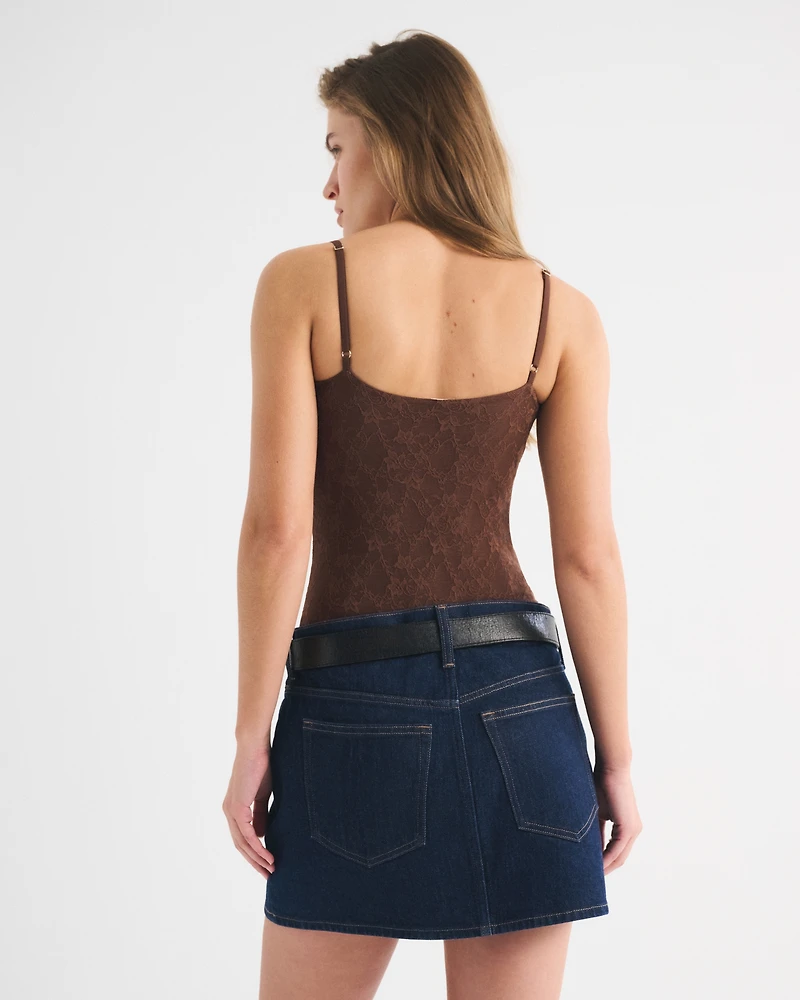 Bra-Free Lace Bodysuit