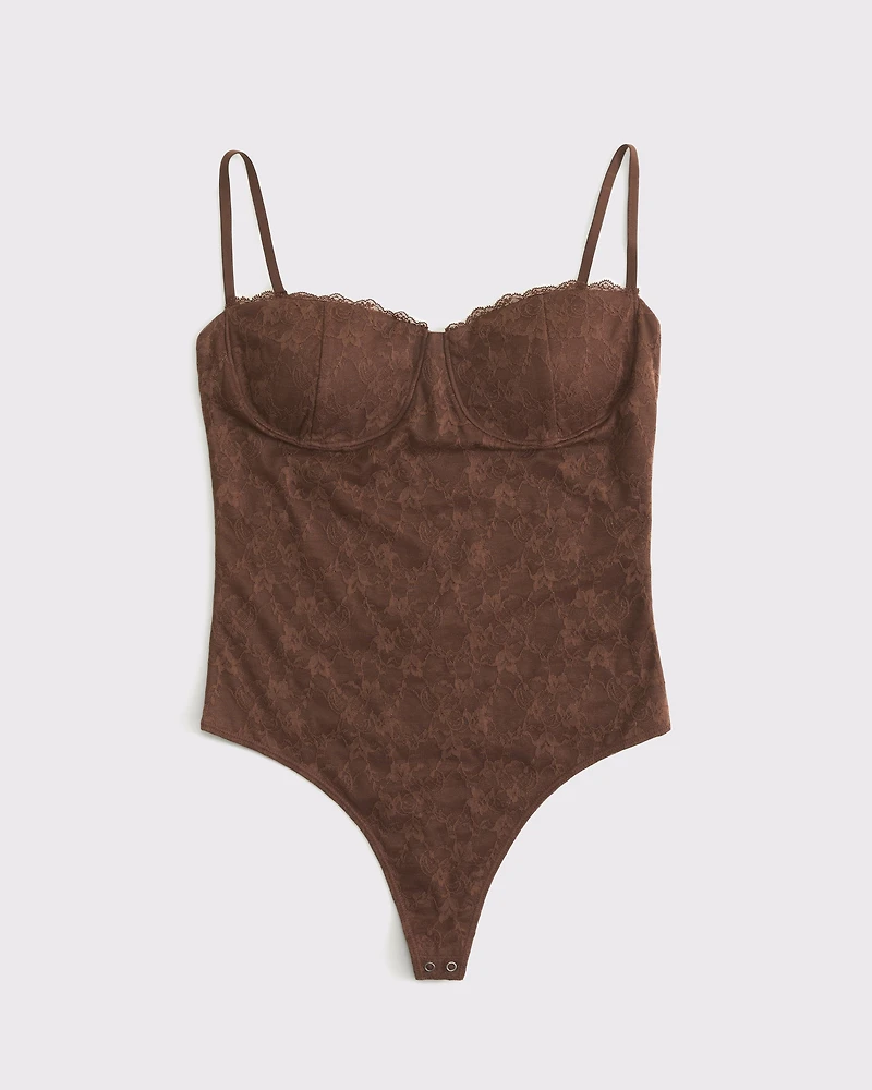 Bra-Free Lace Bodysuit