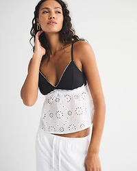 Bra-Free Eyelet Cami