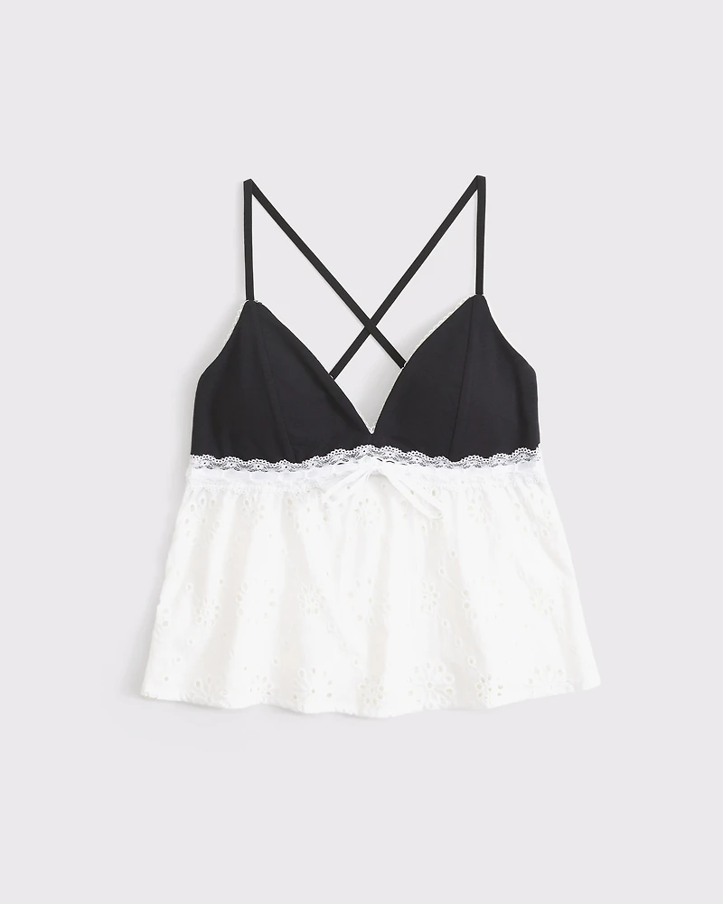 Bra-Free Eyelet Cami