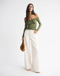 Off-The-Shoulder Hardware Top