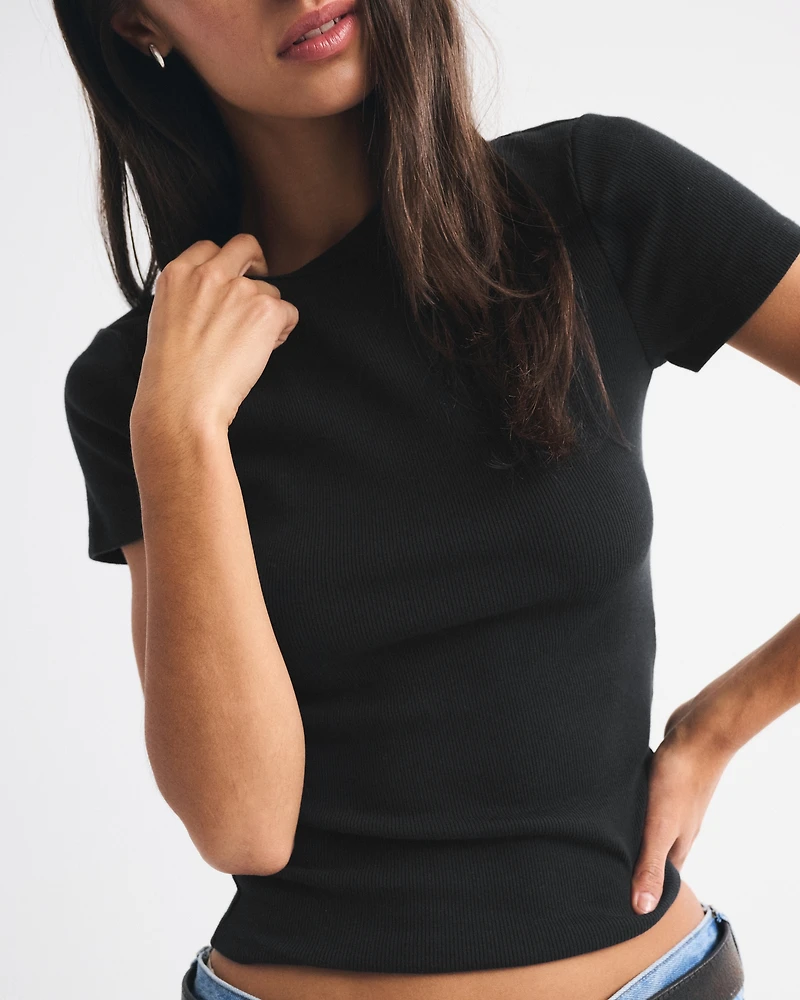 Essential Rib Tuckable Baby Tee