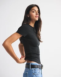 Essential Rib Tuckable Baby Tee