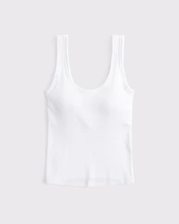 Bra-Free Rib Scoopneck Tank